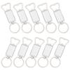Framendino, 10 Pack Sublimation Blanks Keychains Metal Bottle Opener Transfer Key Rings view 1