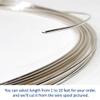 16 Gauge, Round, Dead Soft, 925 Sterling Silver Wire - 3 FT - for Jewelry Art from WIZART view 3