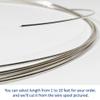 17 Gauge, Round, Dead Soft, 925 Sterling Silver Wire - 4 FT - for Jewelry Art from WIZART view 4