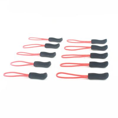Liovns Mdingbao-Zippers Zipper Pulls Replacement Zip Fixers Cord Puller Slider Jacket Backpack Black/Yellow/Red, 10pcs, Strong and Sturdy (Color : Red)