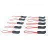Liovns Mdingbao-Zippers Zipper Pulls Replacement Zip Fixers Cord Puller Slider Jacket Backpack Black/Yellow/Red, 10pcs, Strong and Sturdy (Color : Red) view 1