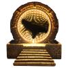 nezababy Star-Gate Light Tunnel Mirror LED Infinity Mirror Sculpture Model, 3D Time Tunnel Fantastic Universe Gaming Collectible Cosplay Prop for Home Desktop Decor view 1
