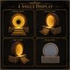nezababy Star-Gate Light Tunnel Mirror LED Infinity Mirror Sculpture Model, 3D Time Tunnel Fantastic Universe Gaming Collectible Cosplay Prop for Home Desktop Decor view 4