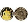 Dogecoin Coin, New Edition 24K Gold Plated Physical Dogecoin Coins Crypto Golden Commemorative Doge Coins Collector Gifts (1 PC) view 2