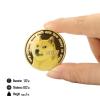 Dogecoin Coin, New Edition 24K Gold Plated Physical Dogecoin Coins Crypto Golden Commemorative Doge Coins Collector Gifts (1 PC) view 4
