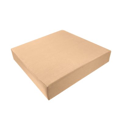 FoamRush 3" x 18" x 18" Custom Indoor/Outdoor Seat Cushion, Patio Bench Cushion, Window Seat Cushion, Chair Pad, Sofa Couch Cushion, Made in USA, High Density Foam Insert w/Canvas Khaki Cover