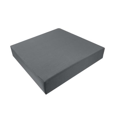 FoamRush 4" x 16" x 16" Custom Indoor/Outdoor Seat Cushion, Patio Bench Cushion, Window Seat Cushion, Chair Pad, Sofa Couch Cushion, Made in USA, High Density Foam Insert w/Canvas Dark Gray Cover