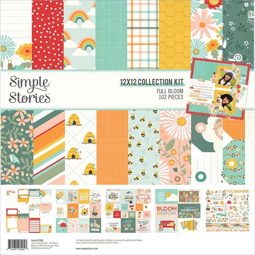 Simple Stories Collection Kit 12"X12"-Full Bloom -FUL17000