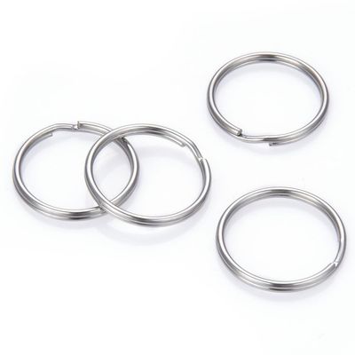 20pcs Adabele 304 Grade Surgical Stainless Steel 30mm Split Ring Heavy Duty Double Loop Jump Rings (1.8mm/13 Gauge) for Craft Jewelry Making SJF76-30