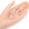 20pcs Adabele 304 Grade Surgical Stainless Steel 30mm Split Ring Heavy Duty Double Loop Jump Rings (1.8mm/13 Gauge) for Craft Jewelry Making SJF76-30 view 2