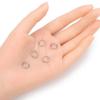 100pcs Adabele 304 Grade Surgical Stainless Steel 10mm Split Ring Double Loop Jump Rings (1mm/18 Gauge) for Craft Jewelry Making SJF76-10 view 2