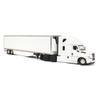 DCP by First Gear White/White: Freightliner 2018 Cascadia High-Roof Sleeper & 53' Utility Trailer with Reefer and Skirts with Carrier Reefer view 2