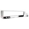 DCP by First Gear White/White: Freightliner 2018 Cascadia High-Roof Sleeper & 53' Utility Trailer with Reefer and Skirts with Carrier Reefer view 3