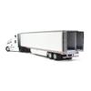 DCP by First Gear White/White: Freightliner 2018 Cascadia High-Roof Sleeper & 53' Utility Trailer with Reefer and Skirts with Carrier Reefer view 4