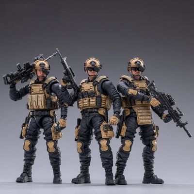 Pipigirl 1/18 Soldier Action Figures, 4inch Army Military Second Army Star Cavalry Soldier Models Kits, Pap Special Forces (Pap Special Forces)