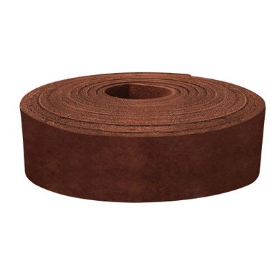 ELW 5-6 oz (2-2.4mm) Latigo Leather Belt Grade Straps | Size: 1.25"x72" (3.2x183cm) | Bourbon Brown | Full Grain Cowhide, Heavy Duty Holsters, Sheathes, Harness, Saddle, Guitar Straps, Crafts