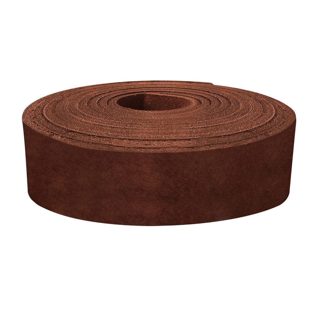 ELW 5-6 oz (2-2.4mm) Latigo Leather Belt Grade Straps | Size: 1.25"x72" (3.2x183cm) | Bourbon Brown | Full Grain Cowhide, Heavy Duty Holsters, Sheathes, Harness, Saddle, Guitar Straps, Crafts