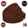 ELW 5-6 oz (2-2.4mm) Latigo Leather Belt Grade Straps | Size: 1.25"x72" (3.2x183cm) | Bourbon Brown | Full Grain Cowhide, Heavy Duty Holsters, Sheathes, Harness, Saddle, Guitar Straps, Crafts view 4