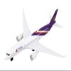 Daron Toy Airplane Thai Airways Single Plane Die-Cast Metal Model Airplane Toy with Plastic Parts & Authentic Livery for Kids Ages 3+ view 3