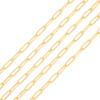 BEADIA 18K Gold Plated Oval O Chains 3.6mm 2 Meters for Jewelry Making Findings view 1