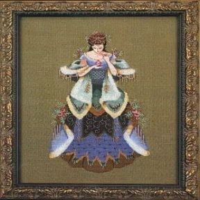 Complete Cross Stitch Materials with Linen - The Scent of Old Roses MD54 by Mirabilia