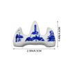 Wakauto 12pcs Ceramic Calligraphy Brush Holder and Porcelain Brush Rest for Chinese Calligraphy -skid Design for Artists and Enthusiasts view 3