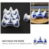 Wakauto 12pcs Ceramic Calligraphy Brush Holder and Porcelain Brush Rest for Chinese Calligraphy -skid Design for Artists and Enthusiasts view 4