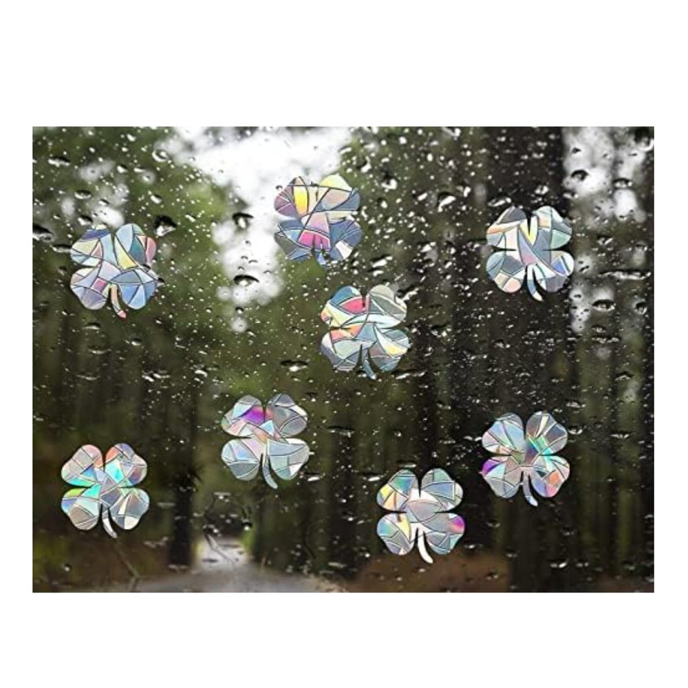 Clover suncatchers for windows, shamrock rainbow maker decal, rainbow maker sticker, rainbow window cling, rainbow window prism suncatcher