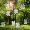 Clover suncatchers for windows, shamrock rainbow maker decal, rainbow maker sticker, rainbow window cling, rainbow window prism suncatcher view 3