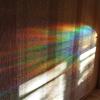 Bunny suncatcher for windows, rabbit rainbow maker decal, rainbow maker sticker, rainbow window cling, rainbow window prism suncatcher view 4