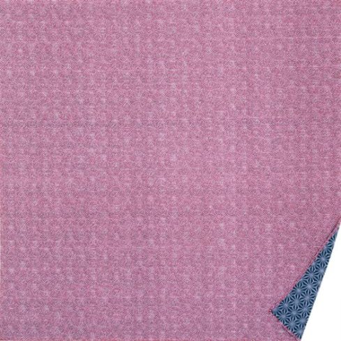 50cm 90cm 105cm Japanese Furoshiki, Cotton Fabric, Wrapping Cloth, Handmade Gift, Kyoto Souvenir, Reversible, Japanese Tradition Pattern (90cm, Deep Red Navy Blue)