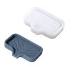 Silicone Concrete Soap Dish Mold with Drain, DIY Cement Soap Holder for Shower/Bathroom, Self Draining Waterfall Soap Tray Making Tools view 1