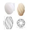 BOOWAN NICOLE Wave Candle Mold for Candle Making Spiral Shaped ould DIY Aromatherapy Candle Silicone Molds view 2