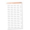Date Night Planner Stickers, Script "Date Night" Labels, Black Print Planning Stickers, FC12 (S-020-B) view 1