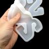 EXCEART 2 Pcs 2022 Silicone Mold Word 2022 Sign Silicone Molds Candle Resin 2022 Resin Letter molds for Ornament Silicone Word Silica Gel Craft Supplies Crystal Epoxy view 3