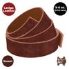 ELW 5-6 oz (2-2.4mm) Latigo Leather Belt Grade Straps | Size: 3.25"x84" (8.3x213cm) | Chestnut Rust | Full Grain Cowhide, Heavy Duty Holsters, Sheathes, Harness, Saddle, Guitar Straps, Crafts view 4