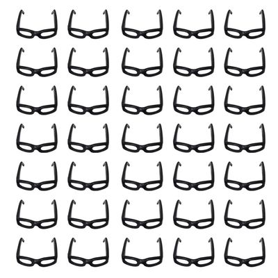 60pcs Doll Sunglasses, Doll Dress up Glasses Mini Black Eyeglasses for Costume Accessories Crafts