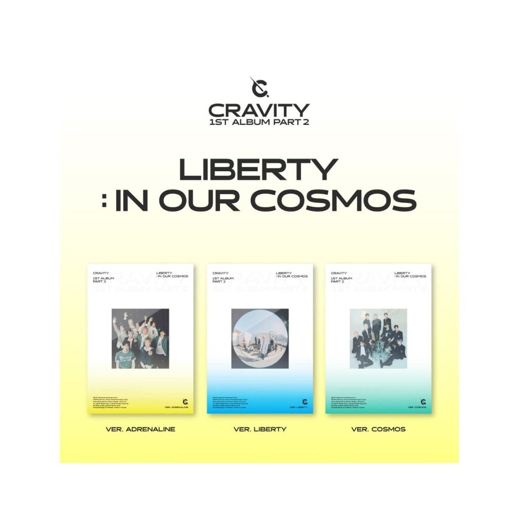 CRAVITY - LIBERTY : IN OUR COSMOS (Vol.1 Part 2) Album+Extra Photocards Set (LIBERTY ver.)