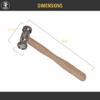 Interchangeable Hammer Set with 13 Faces Texturing Metal Forming Jewelry Pattern Making Hammering Tool view 3
