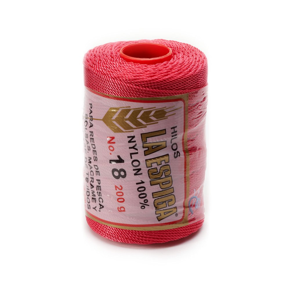 Espiga No.18-100% Nylon Omega String Cord for Knitting and Crochet - 77 Strawberry