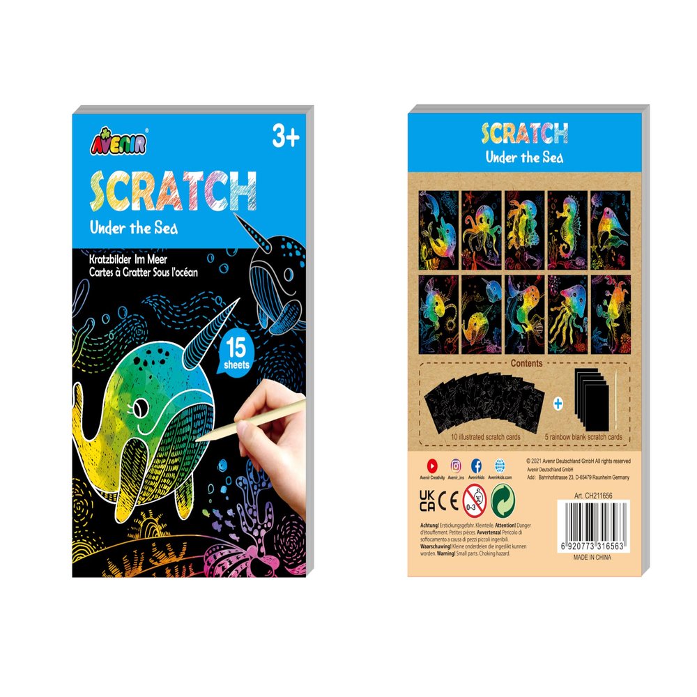 Avenir - Scratch Art - Mini Book - Under The Sea