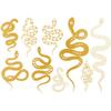 Ceramic Decal, Gold Overglaze Decal, Magic Snake (Yellow Gold) view 1