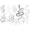 Ceramic Decal, Gold Overglaze Decal, Magic Snake (White Gold) view 1