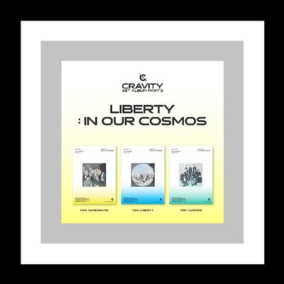 CRAVITY LIBERTY : IN OUT COSMOS 1st Album Part 2 Contents+Tracking Kpop Sealed (LIBERTY)