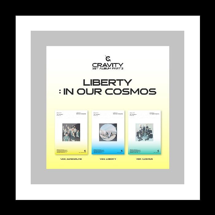 CRAVITY LIBERTY : IN OUT COSMOS 1st Album Part 2 Contents+Tracking Kpop Sealed (LIBERTY)