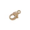 9.1MM 14K Solid Yellow Gold Teardrop Lobster Clasp with Ring by CRAFT WIRE view 1