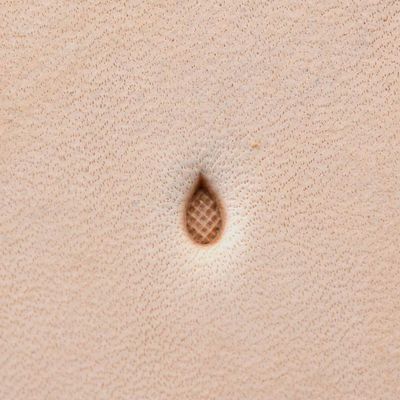 Leather Stamping Tool, Background, Teardrop, Wide Squares