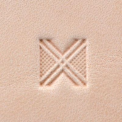 Leather Stamping Tool, Geometric, 'X' Shape #1