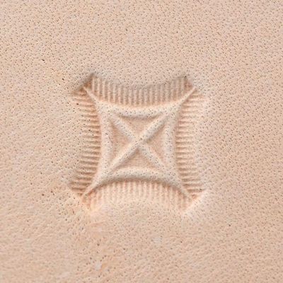 Leather Stamping Tool, Geometric, 'X' Shape #3