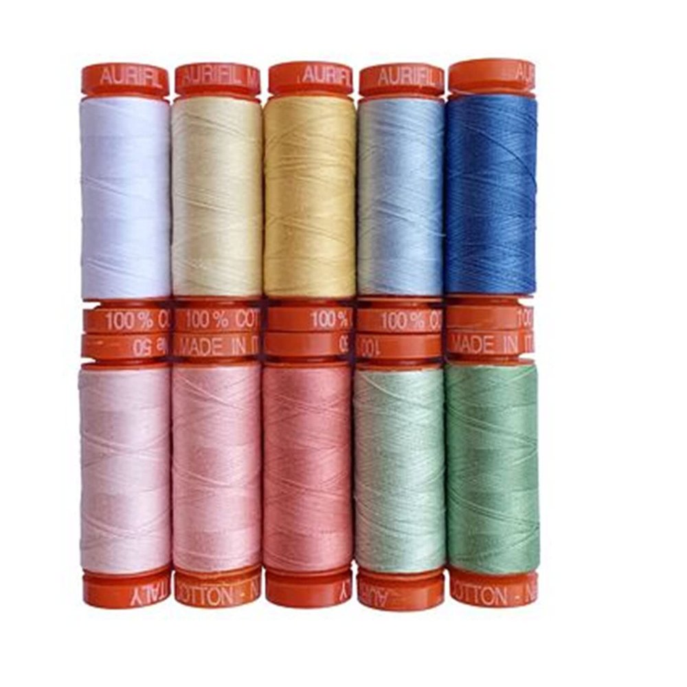 Aurifil Jill Finley on The Wind Thread Set 10 Small spools of 50wt